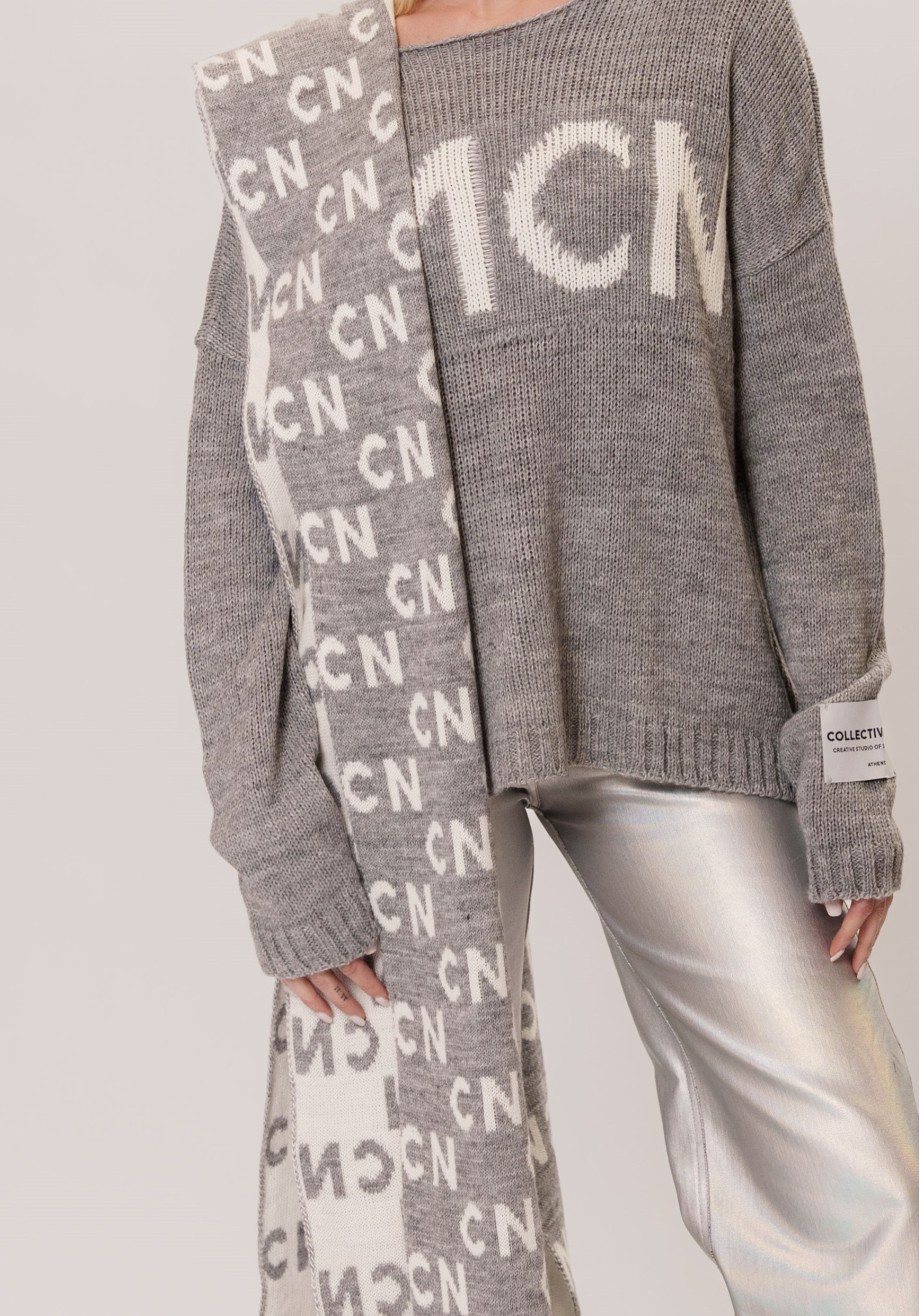 NO15 CN LOGO SCARF