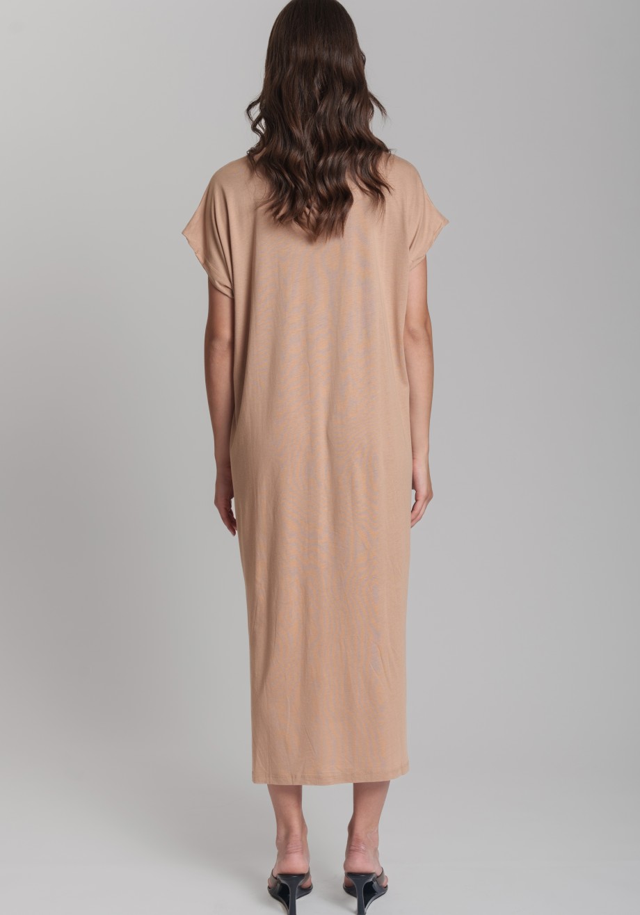 LOGO OVERSIZED MAXI DRESS