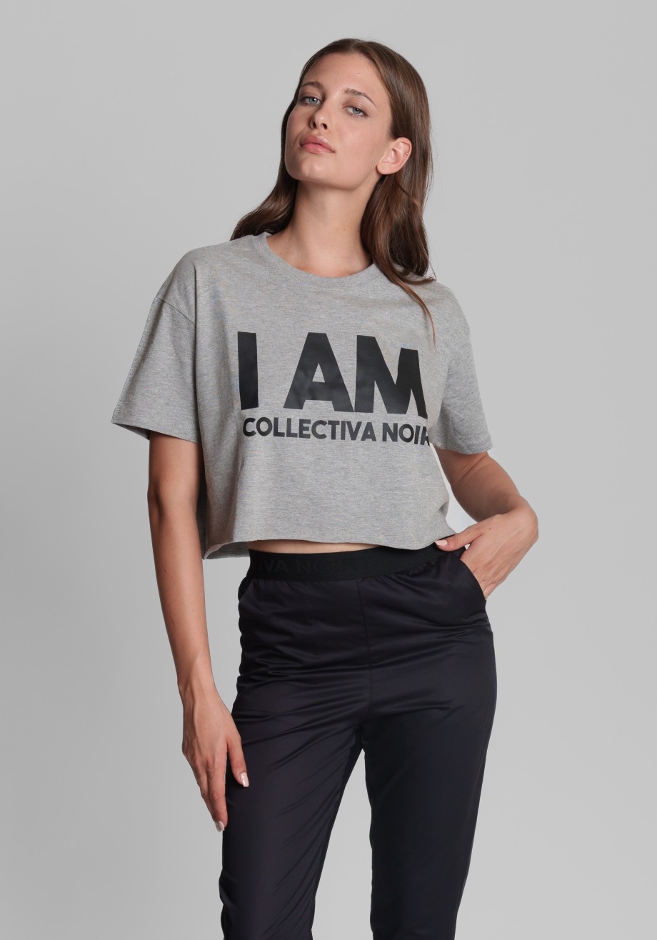 I AM BOLD CROP TEE