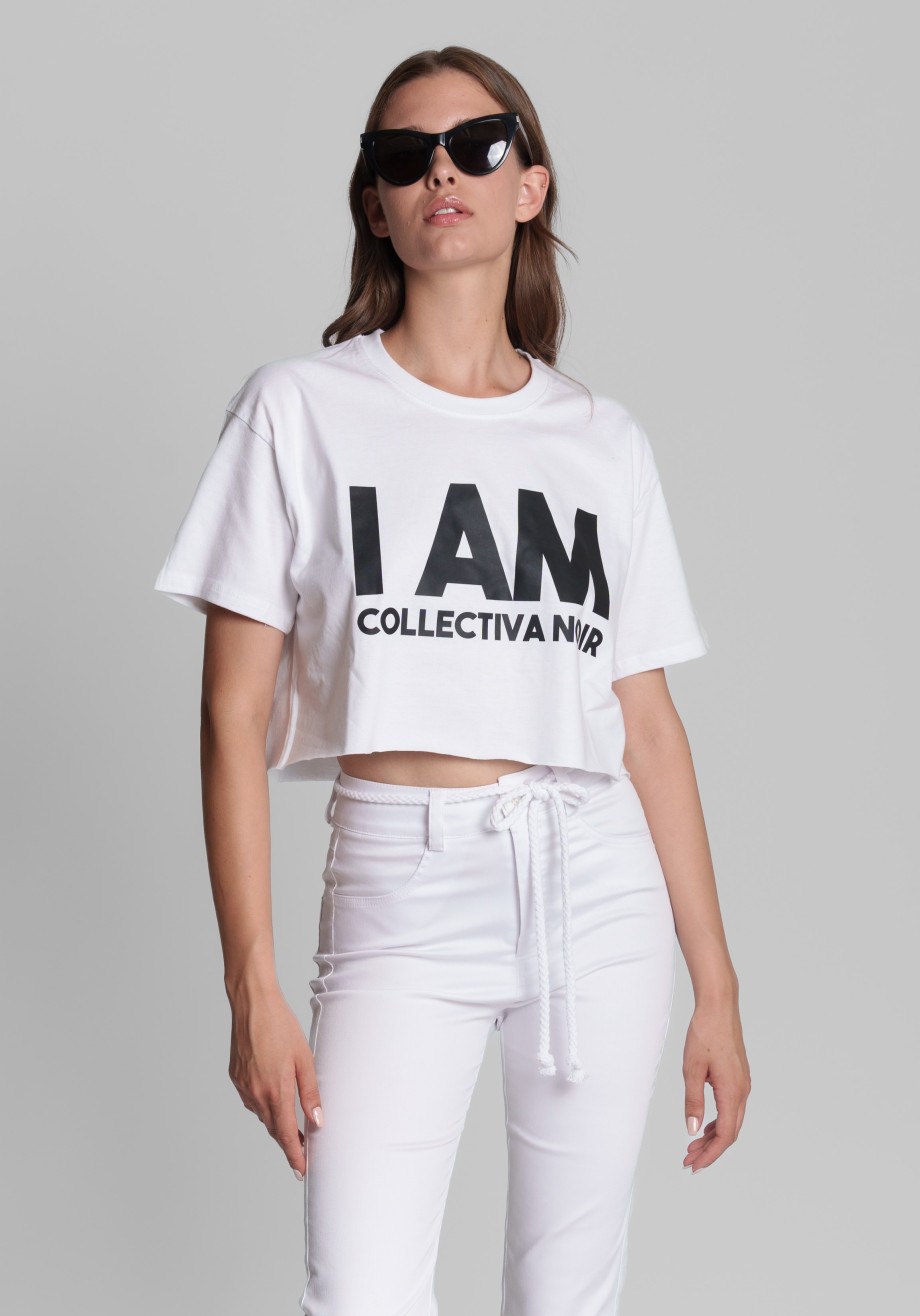 I AM BOLD CROP TEE