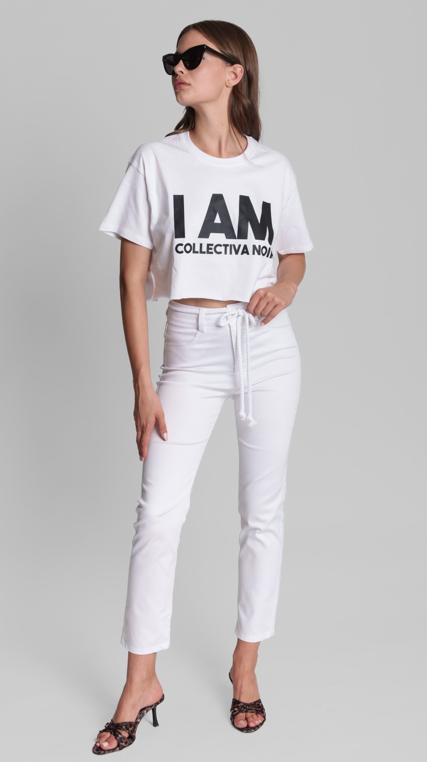 I AM BOLD CROP TEE