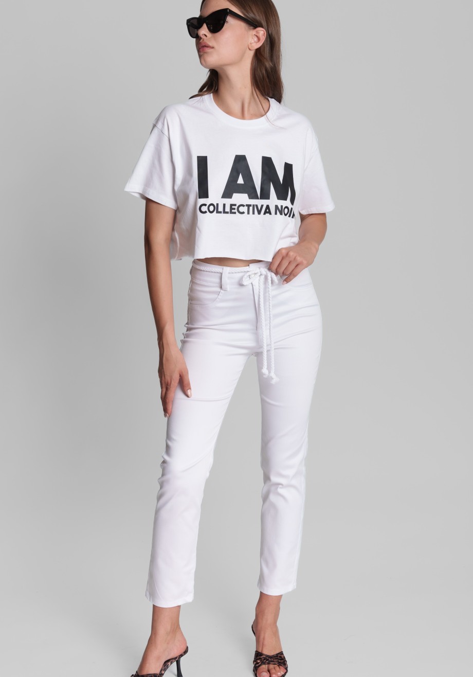 I AM BOLD CROP TEE