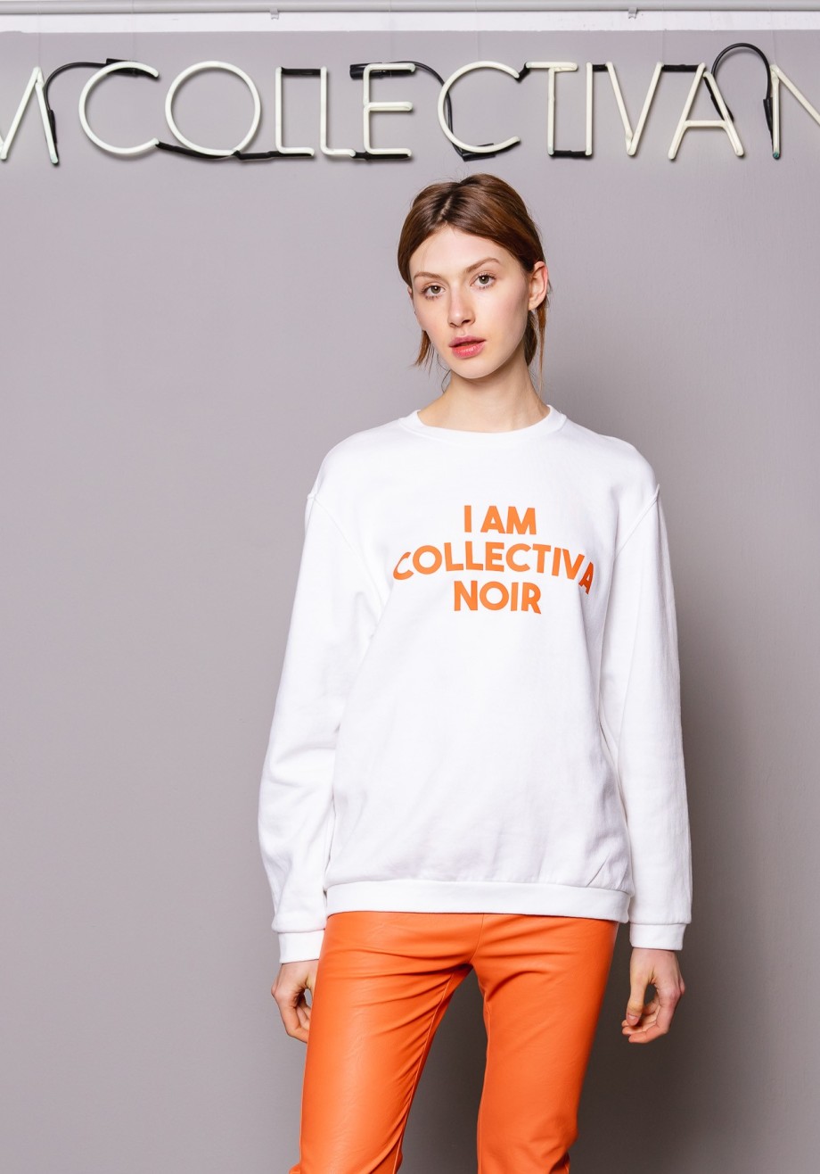 IAM ORANGE SWEATSHIRT