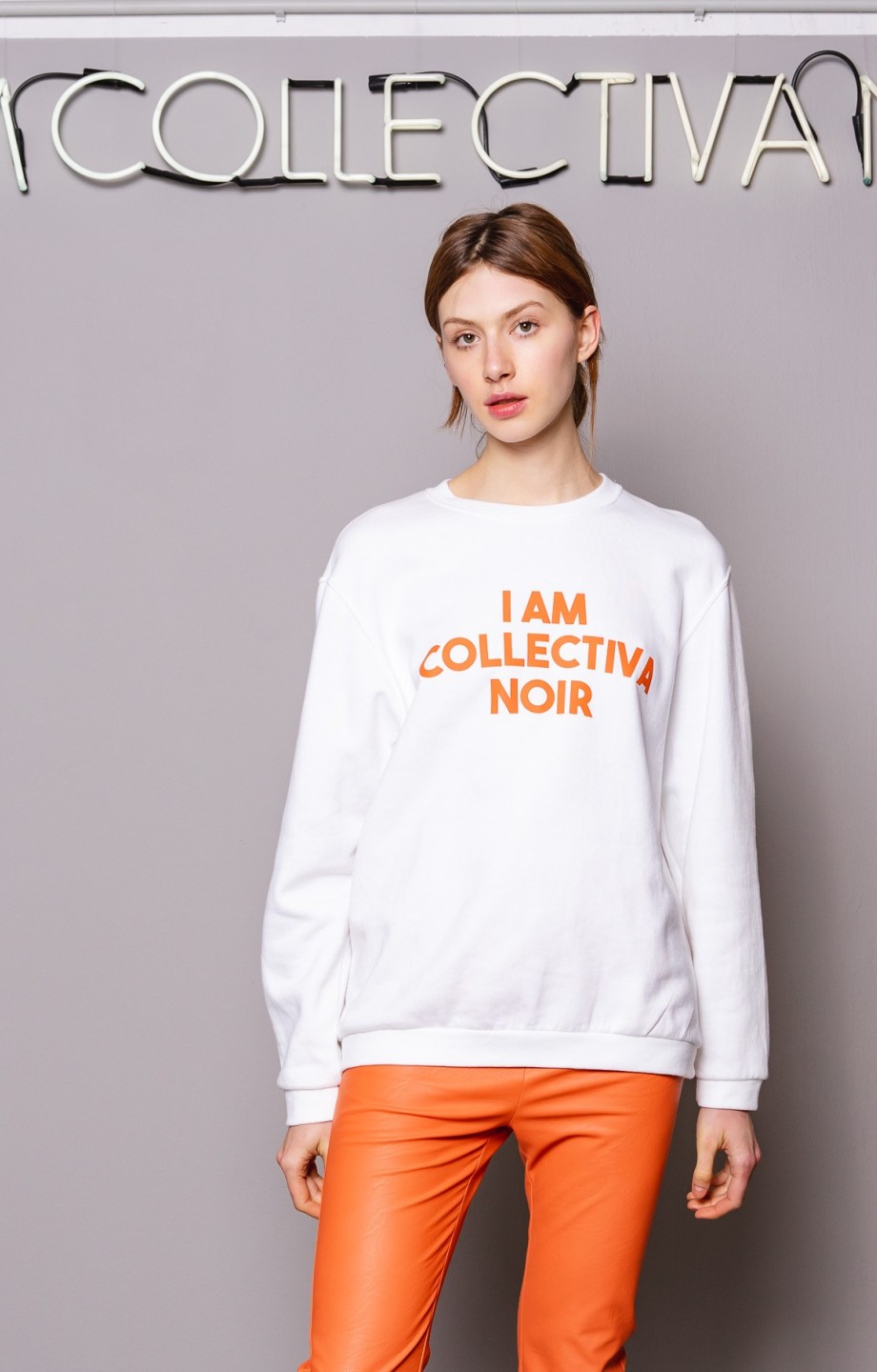 IAM ORANGE SWEATSHIRT